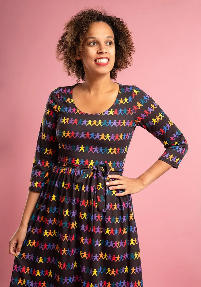 Addie Paper Chain Print Dress