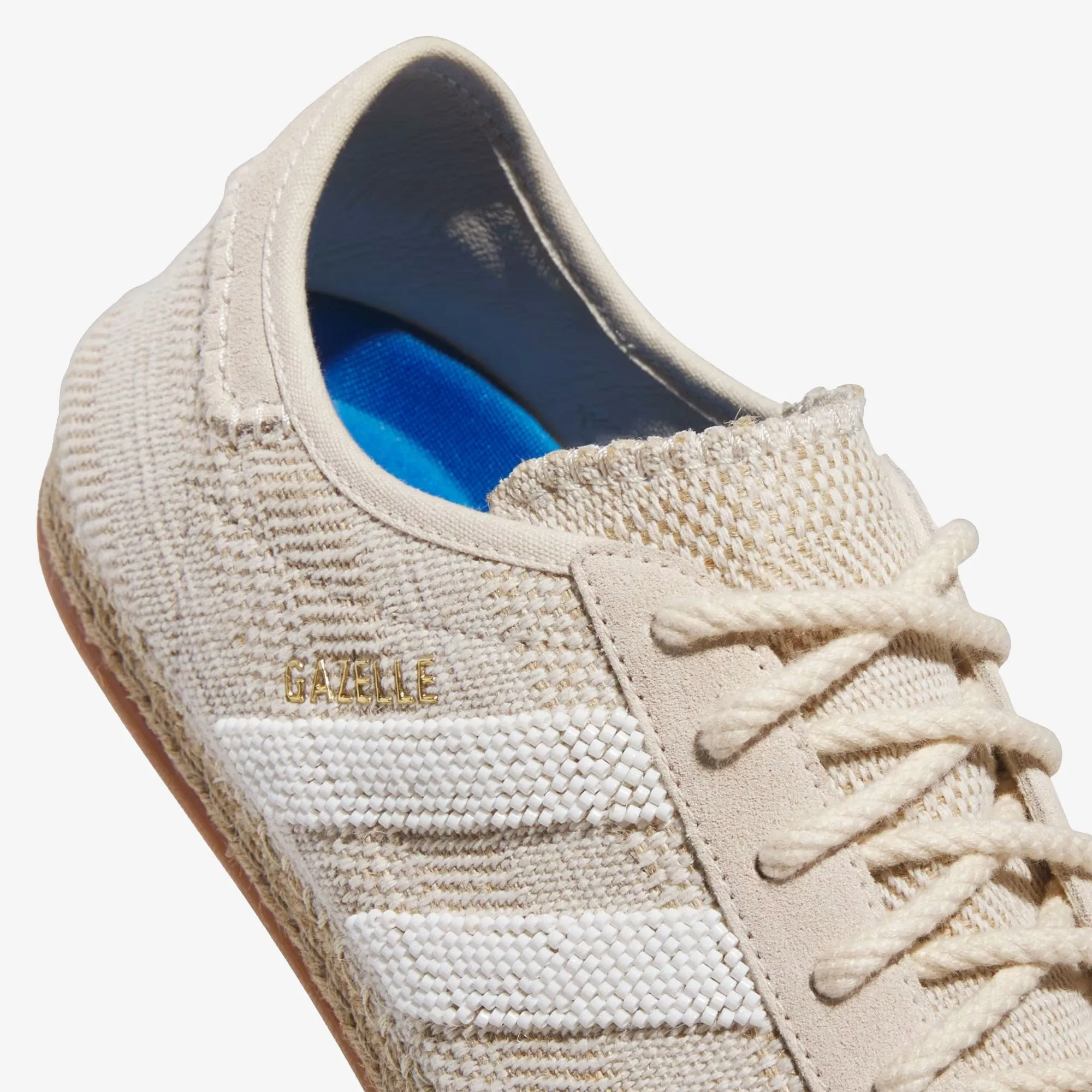 ADIDAS ORIGINALS | CLOT GAZELLE BY EDISON CHEN  { HALO IVORY /CLOUD WHITE/BLUE BIRD