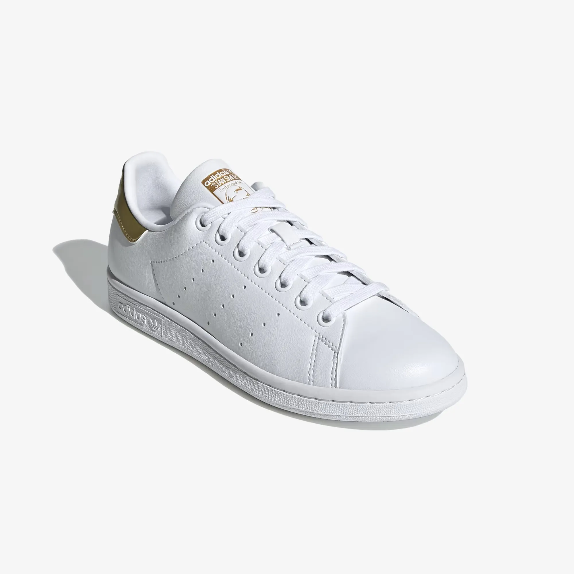 Adidas Originals | STAN SMITH  { CLOUD WHITE/GOLD METALLIC