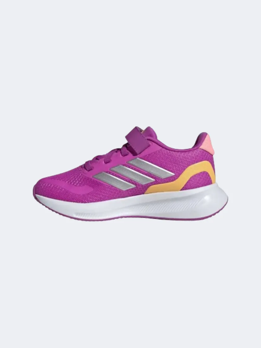 Adidas Runfalcon 5 Ps-Girls Running Shoes Purple/Silver