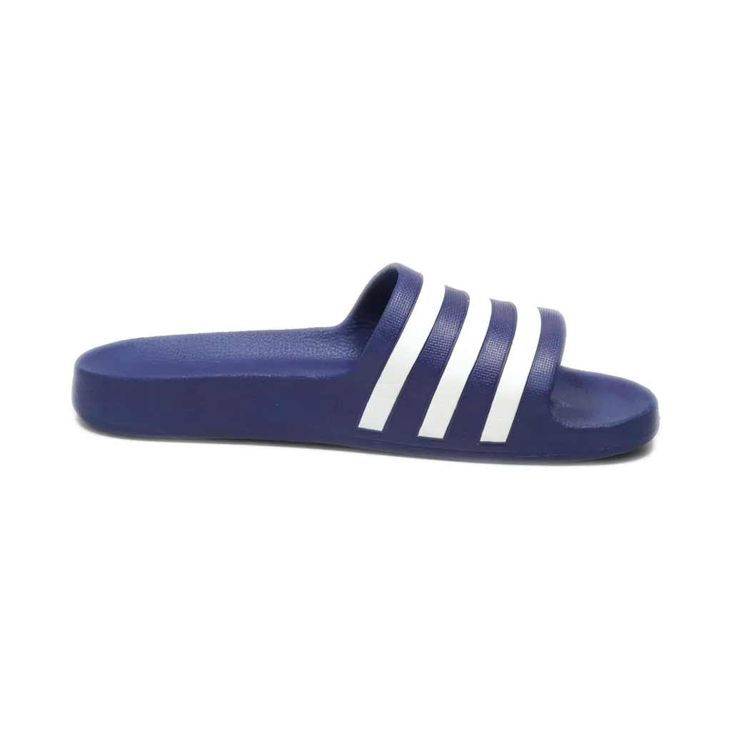 Adidas Slippers Rubber Blue Colour For Men