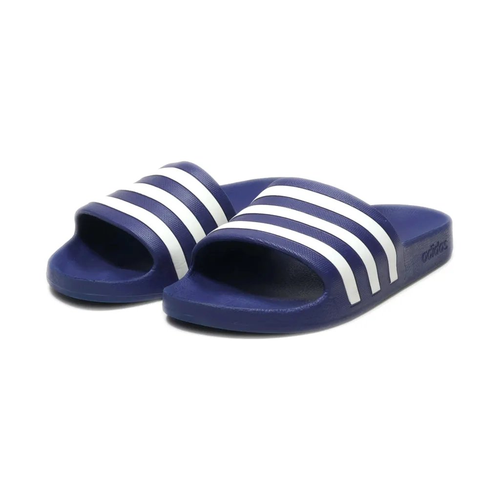 Adidas Slippers Rubber Blue Colour For Men