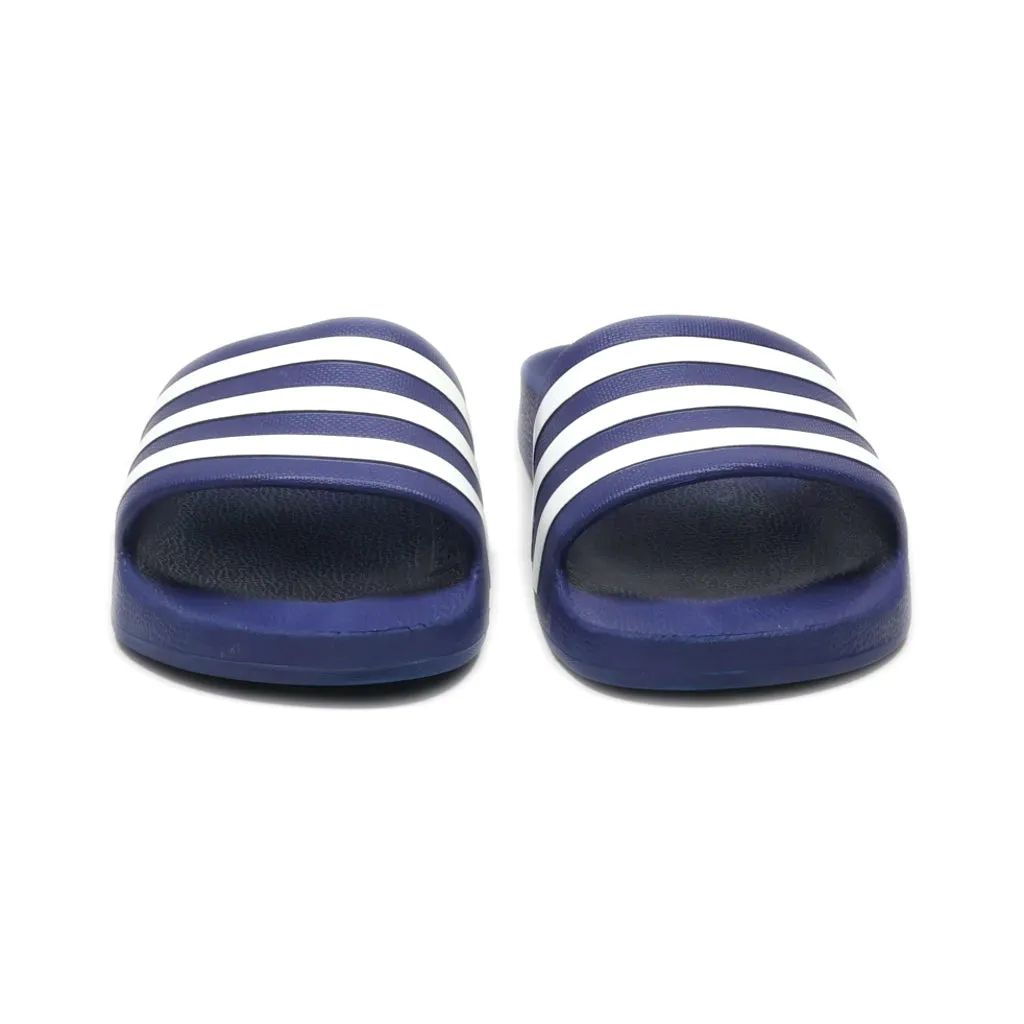 Adidas Slippers Rubber Blue Colour For Men