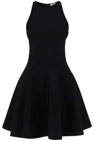 Alexander Mcqueen Mini Knitted Skater Dress