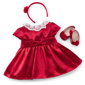 American Girl® x Janie and Jack Holly-Red Party Dress for Bitty Baby® Dolls