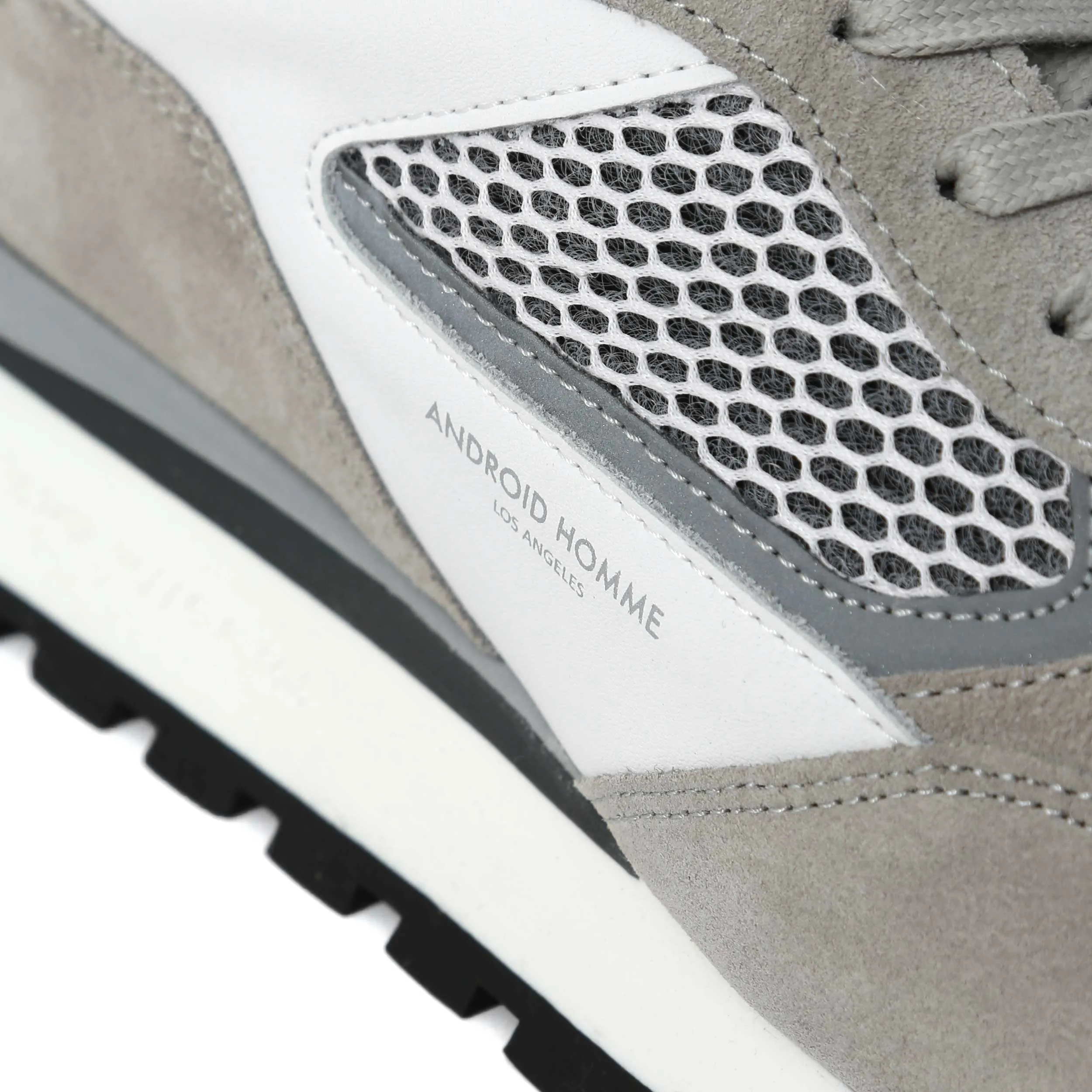 Android Homme Lechuza Racer Trainer in White Grey