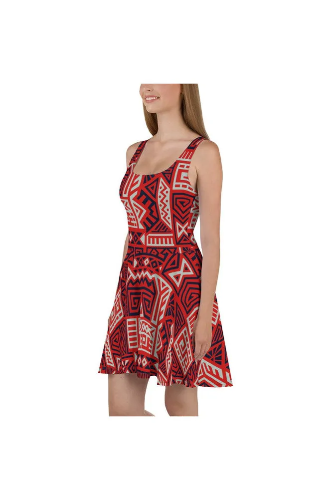 Aztec Royalty Skater Dress