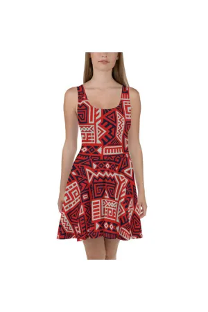 Aztec Royalty Skater Dress