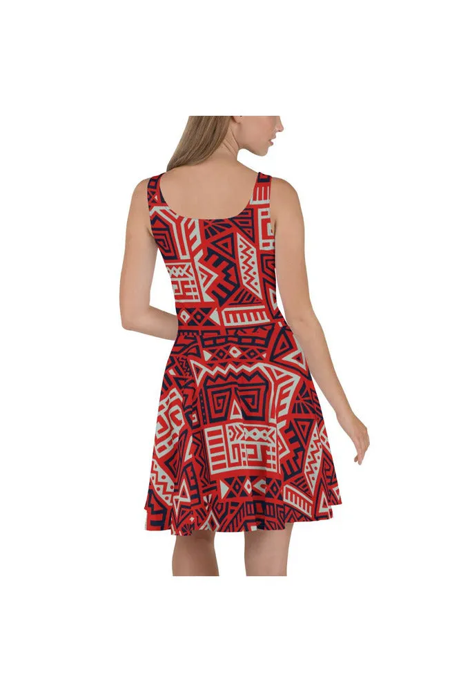 Aztec Royalty Skater Dress