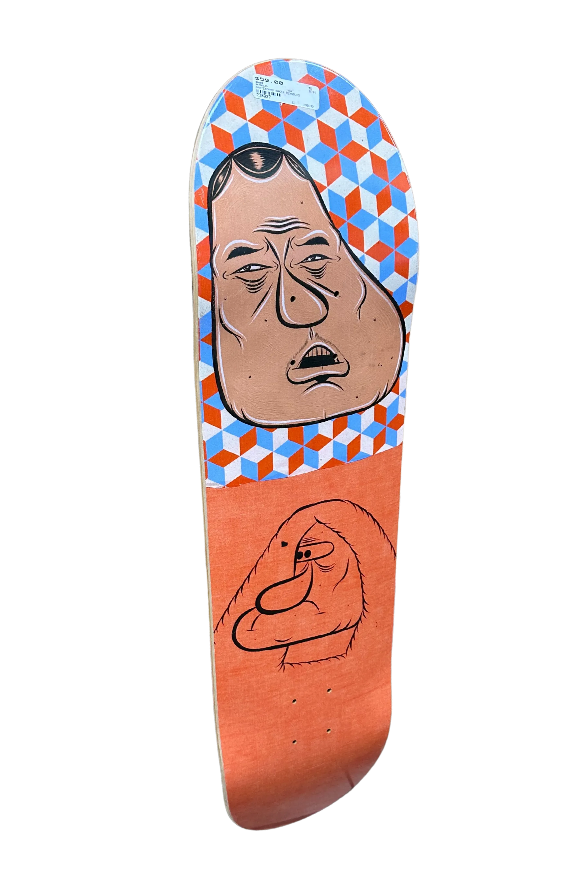 Baker Reynolds Skateboard, Barry McGee, 2021