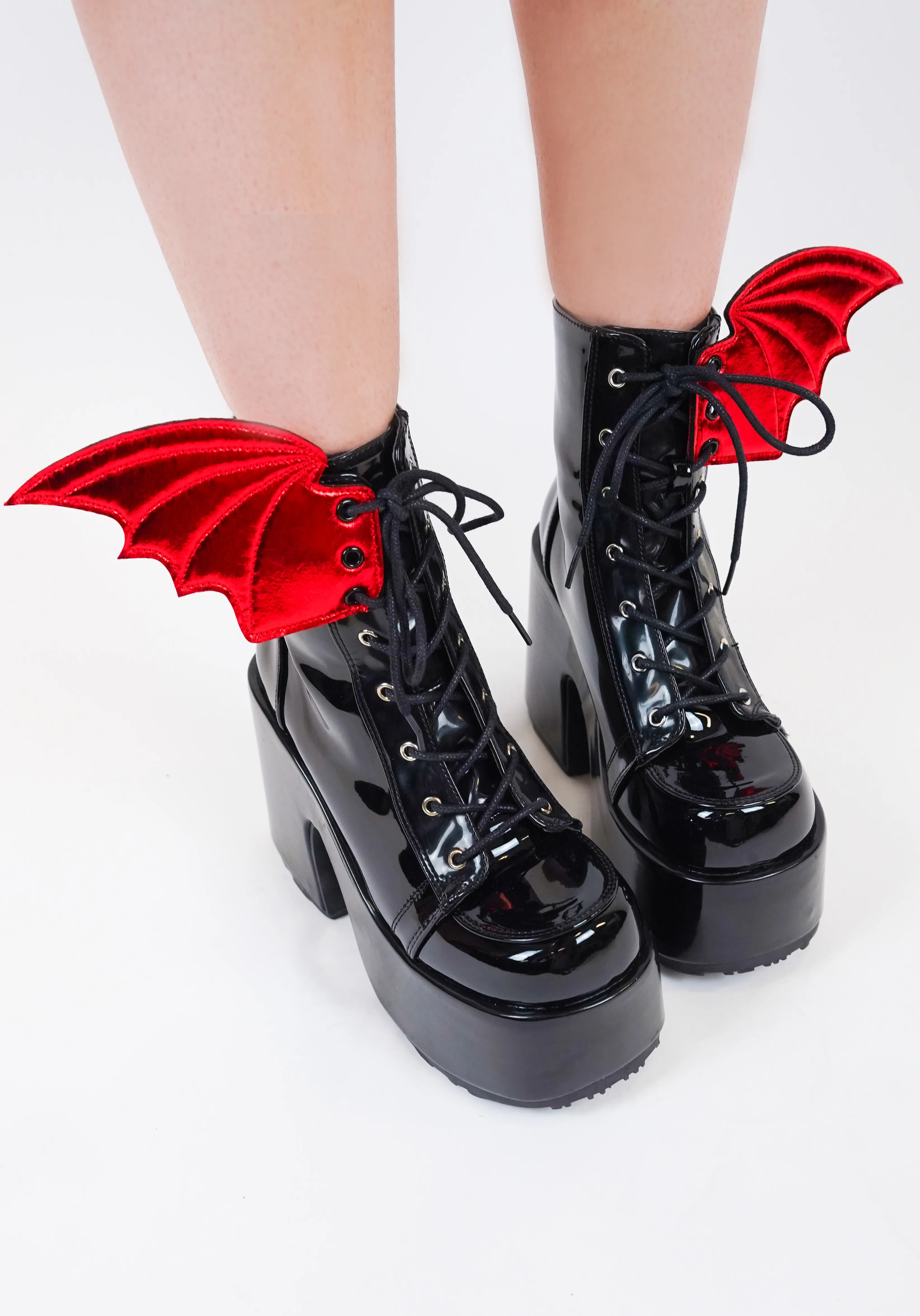 Bat Wings [Red] | SHOE ACCESSORY [PAIR]