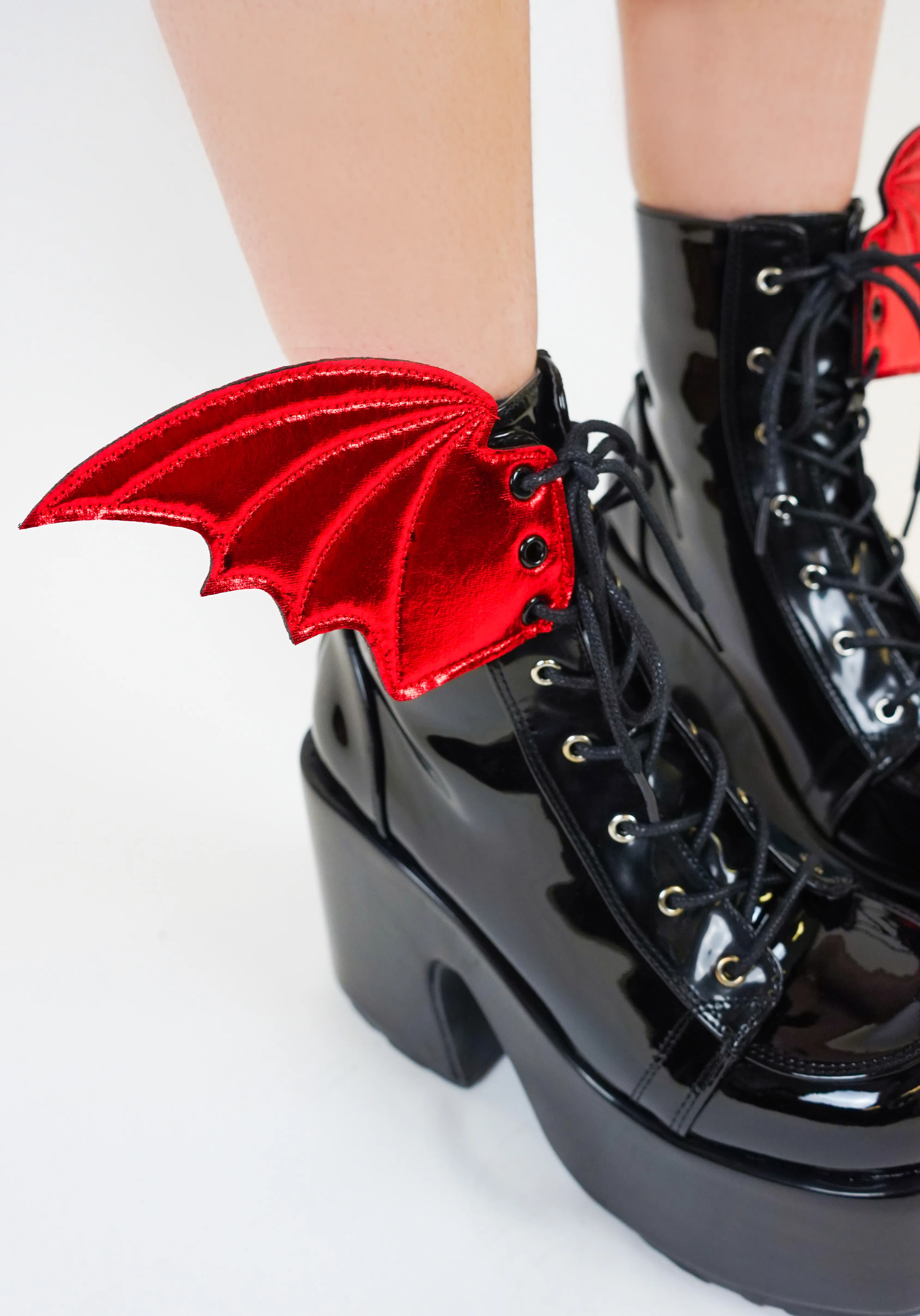 Bat Wings [Red] | SHOE ACCESSORY [PAIR]