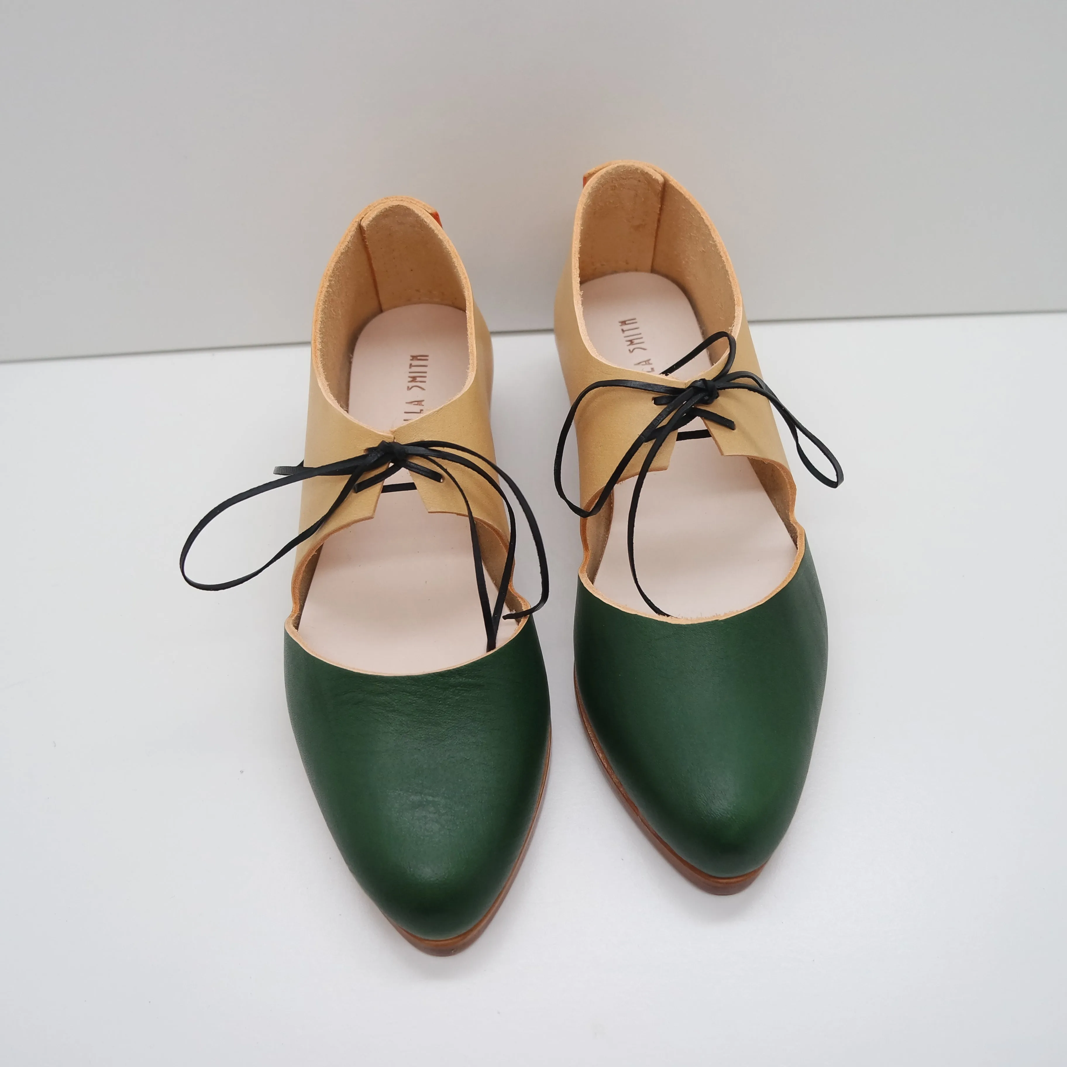 BBF24 SALE. SIZE 37. THE MARY. BB BUKO LEAF W BUTTER BACK. LIMITED EDITION 3CM HEEL