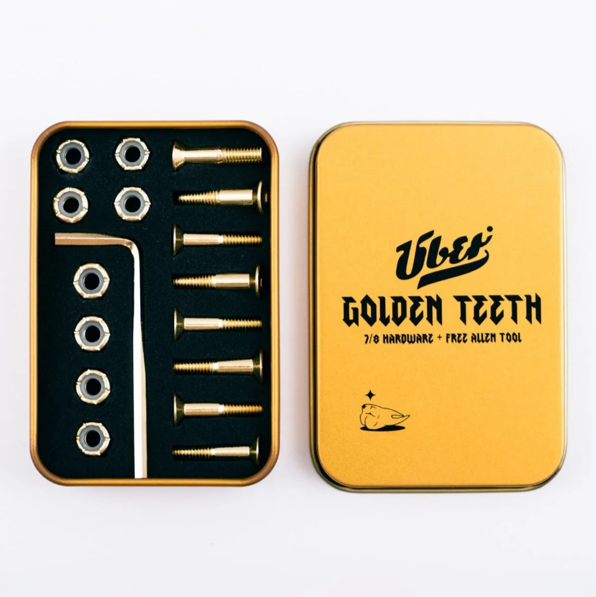 Über Golden Teeth 7/8" Inbus Montageschrauben gold