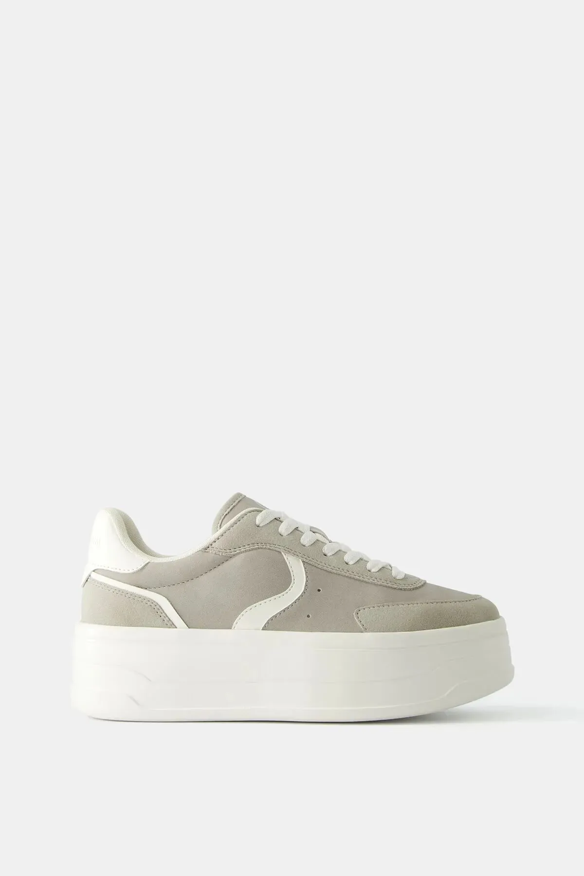 Bershka Women's Contrast Platform Sneakers