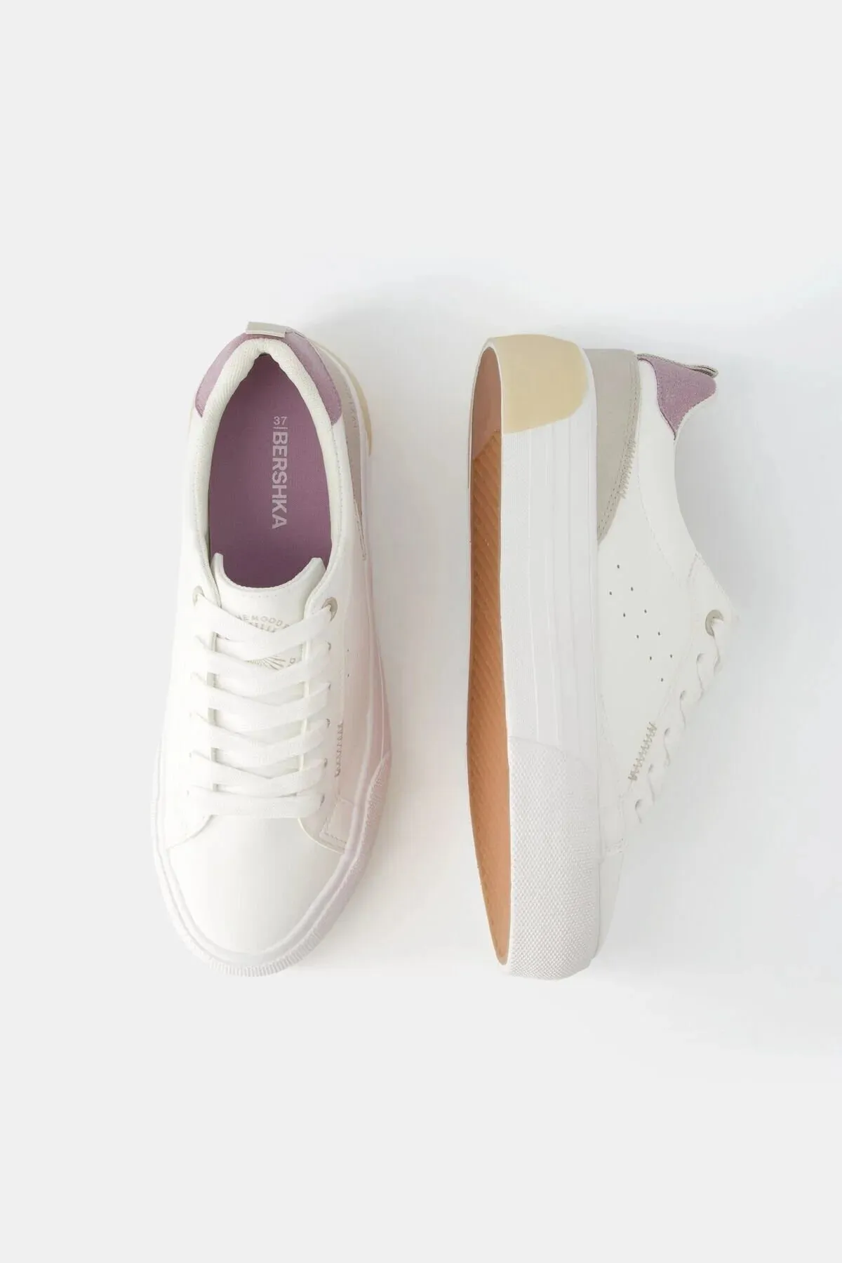 Bershka Women's White Sneakers