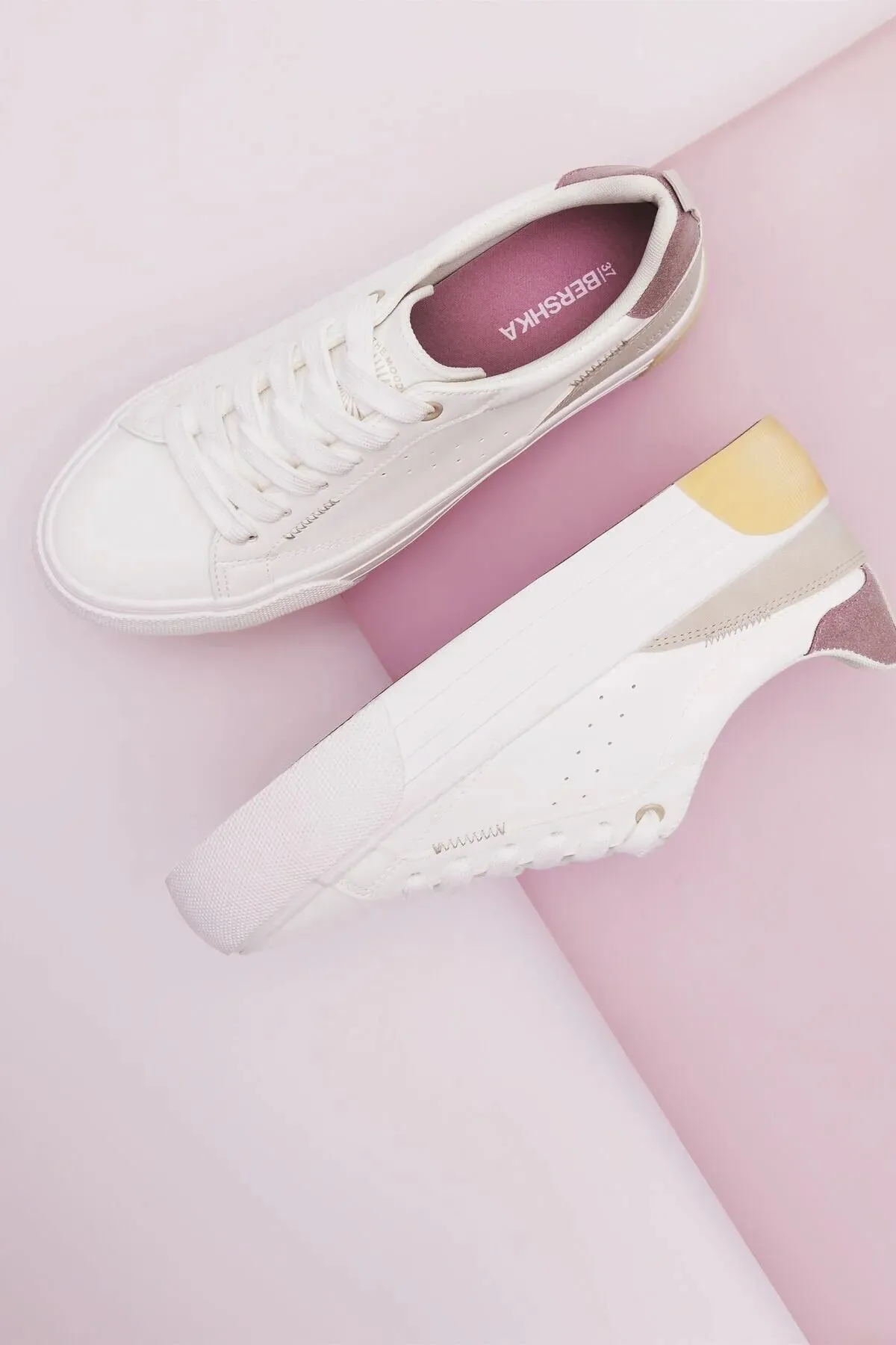 Bershka Women's White Sneakers