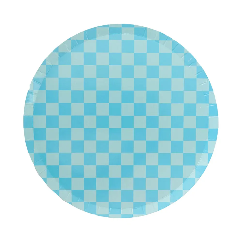 BLUE CHECKER PLATES