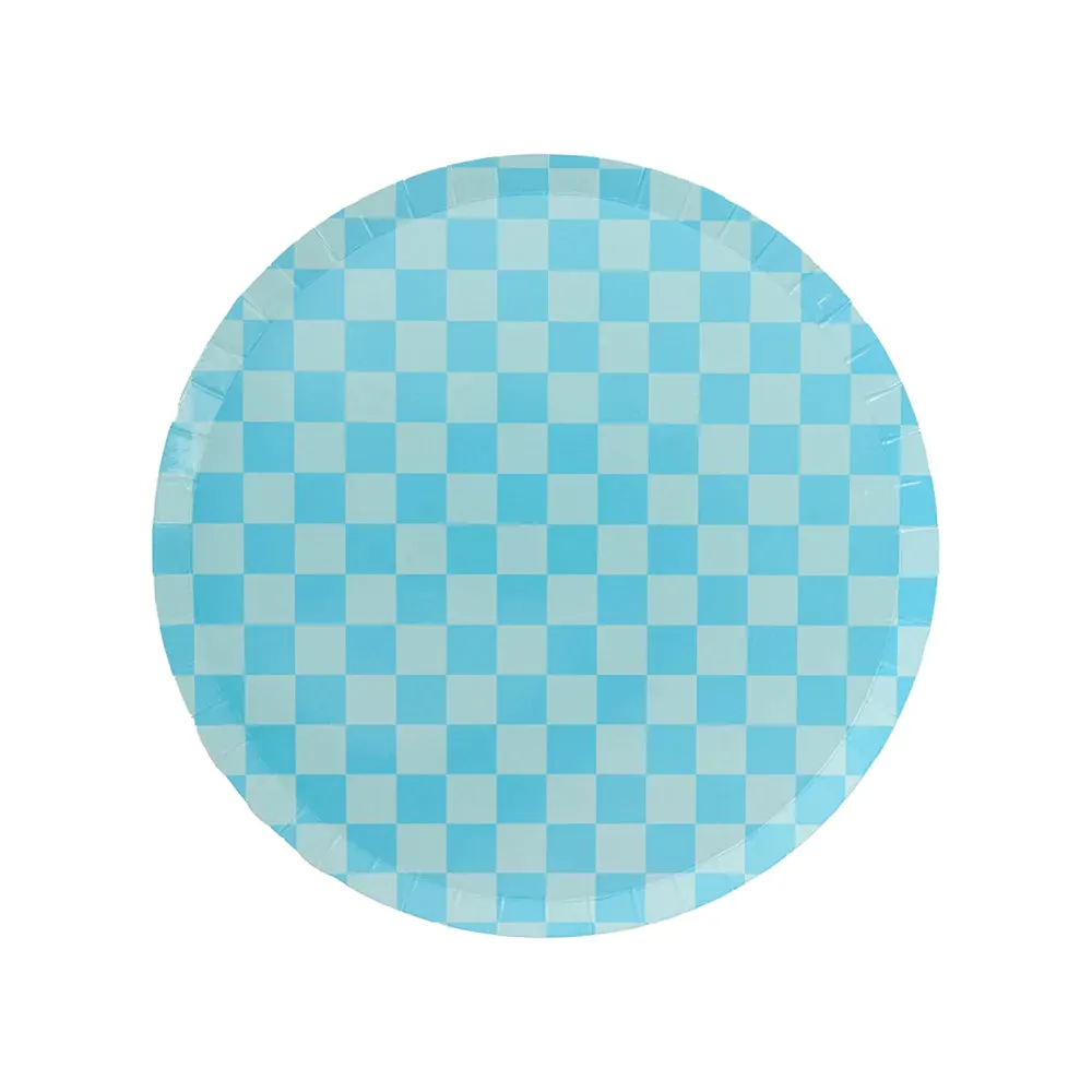 BLUE CHECKER PLATES