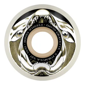 Bones Wheels Gravette Salmon ILLA V6 Widecut X-Formula 97A Wheels