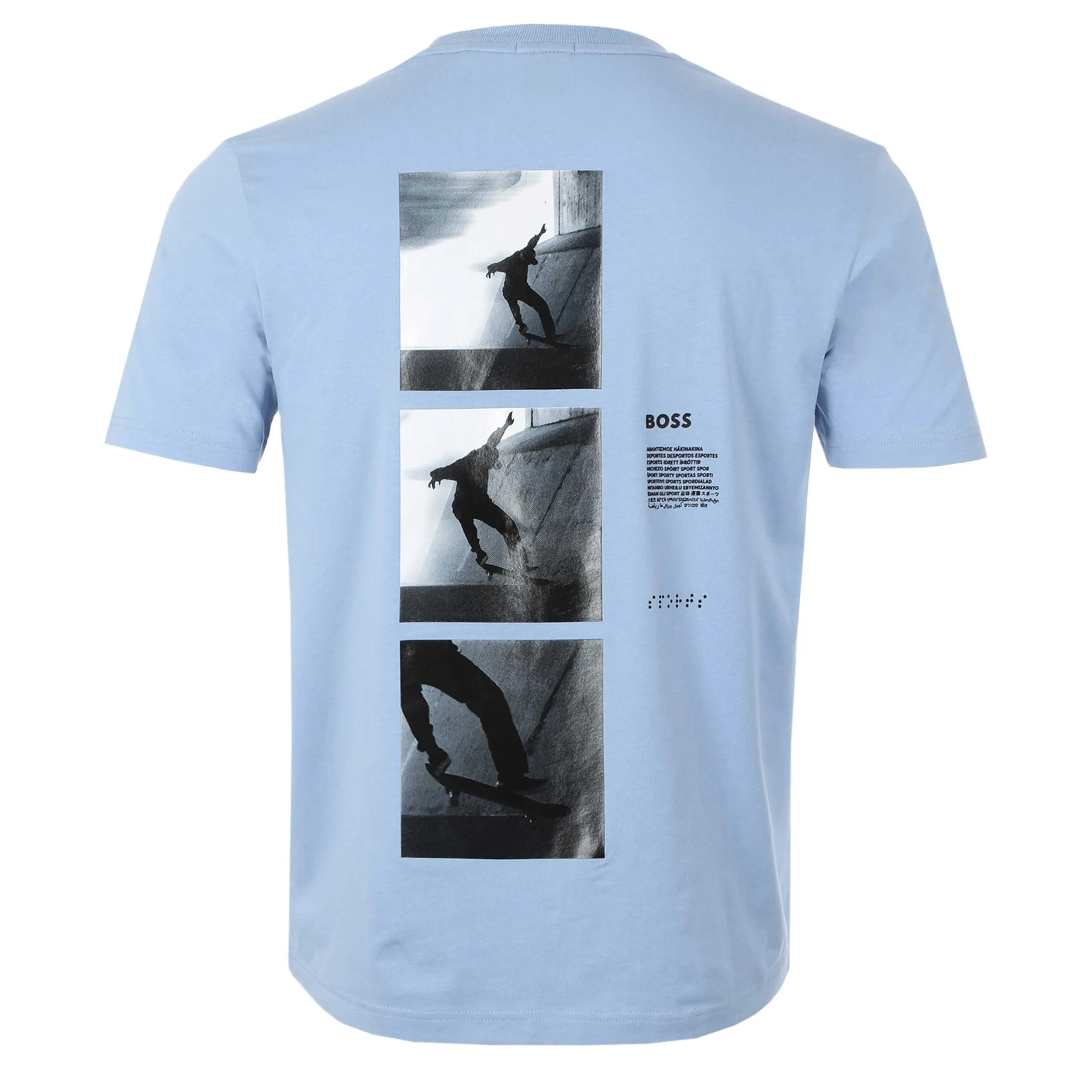 BOSS Tee 8 T Shirt in Sky Blue