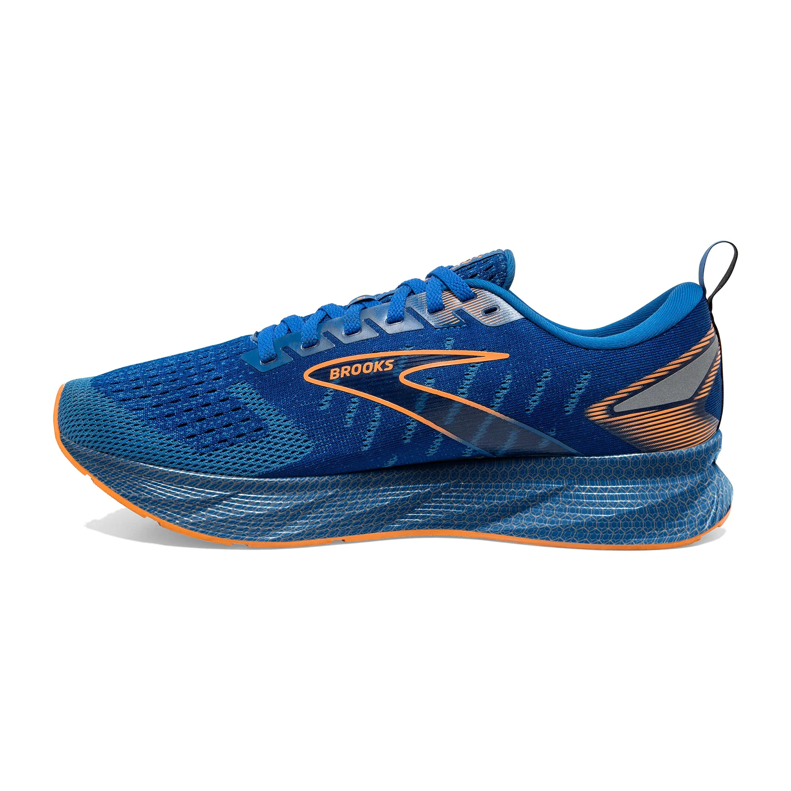 Brooks Men’s Levitate 6 Neutral Running Shoe - Classic Blue/Orange - 10.5 Medium