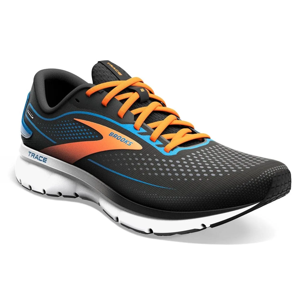 Brooks Trace 2 (Men's) - Black/Classic Blue/ Orange