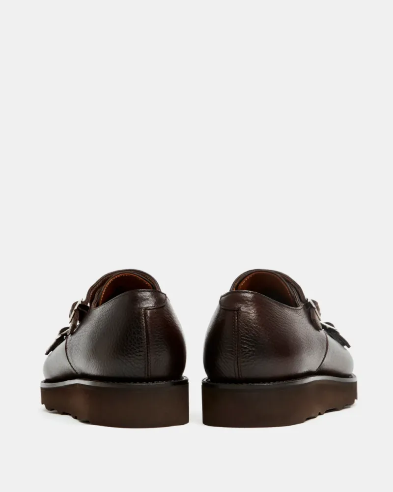 Brown Lightweight Monk Strap Shoe