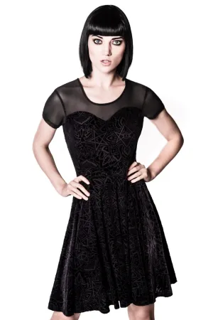 Burn Baby Burn Mesh Skater Dress [B] - Resurrect