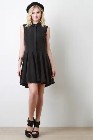 Button-up Skater Dress