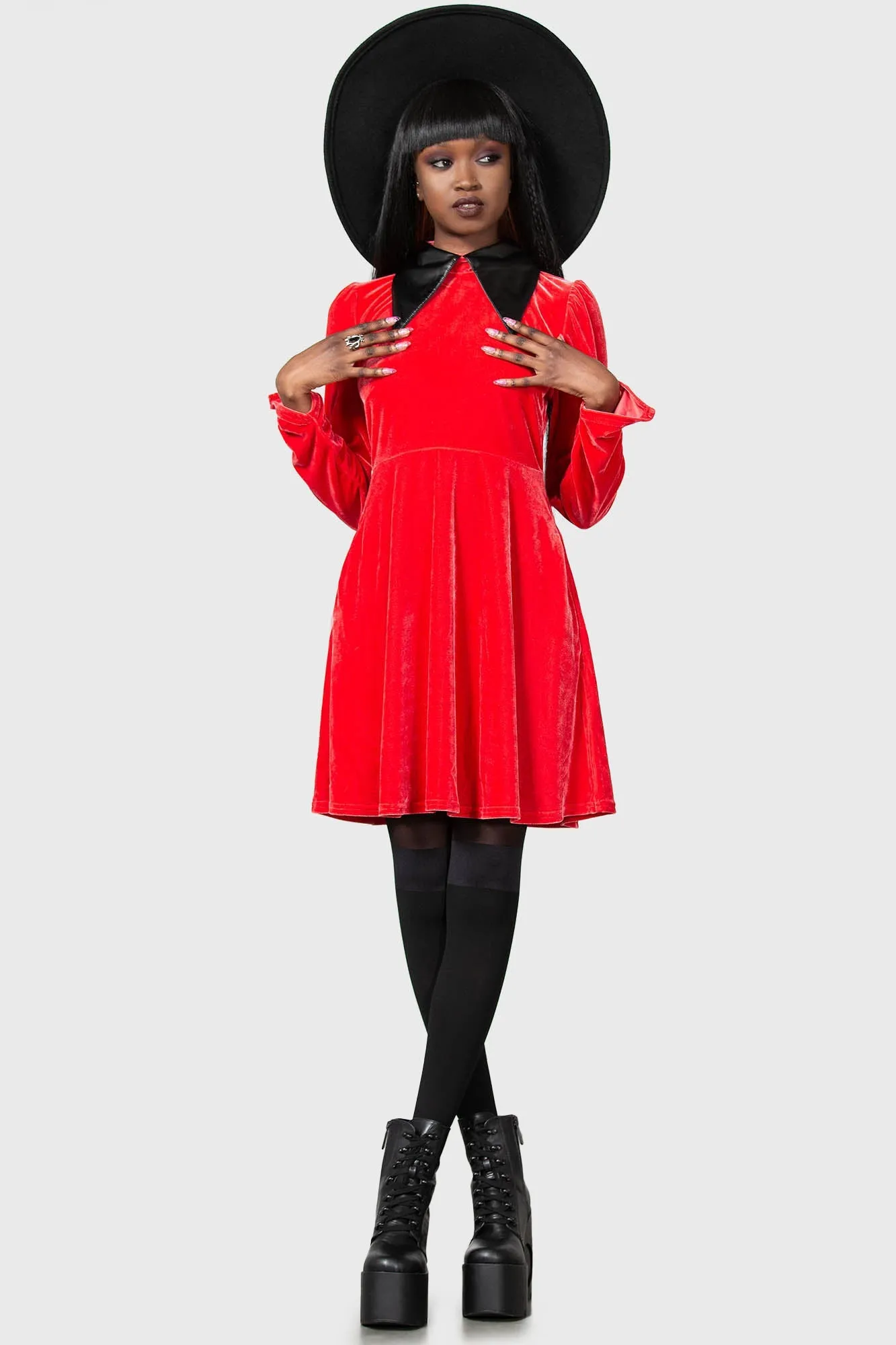 Cathedral II Skater Dress [RED]