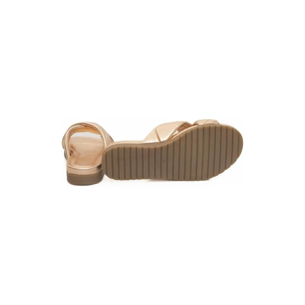 Cerruti 1881 Beige Sheepskin Women Sandal