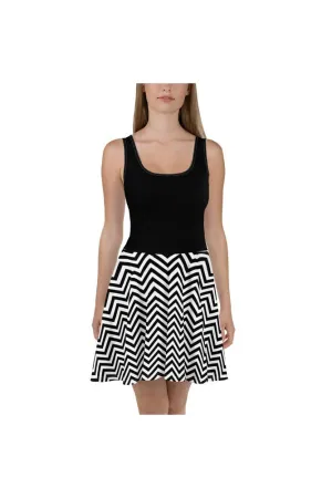 Chevron Up Skater Dress