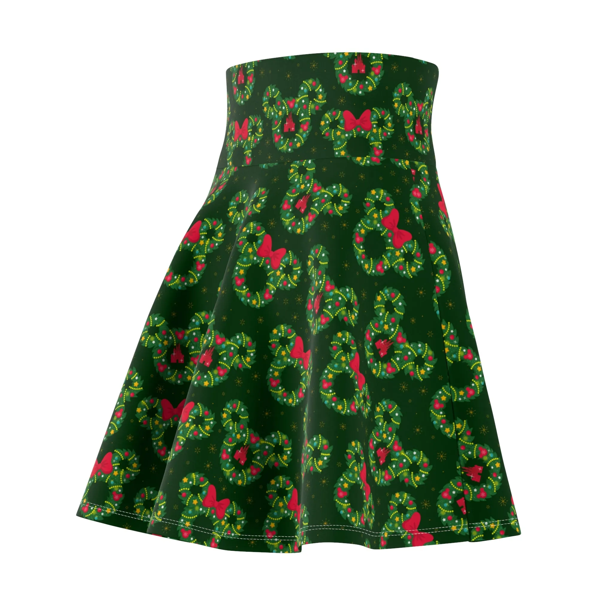 Christmas Wreaths Women's Skater Skirt