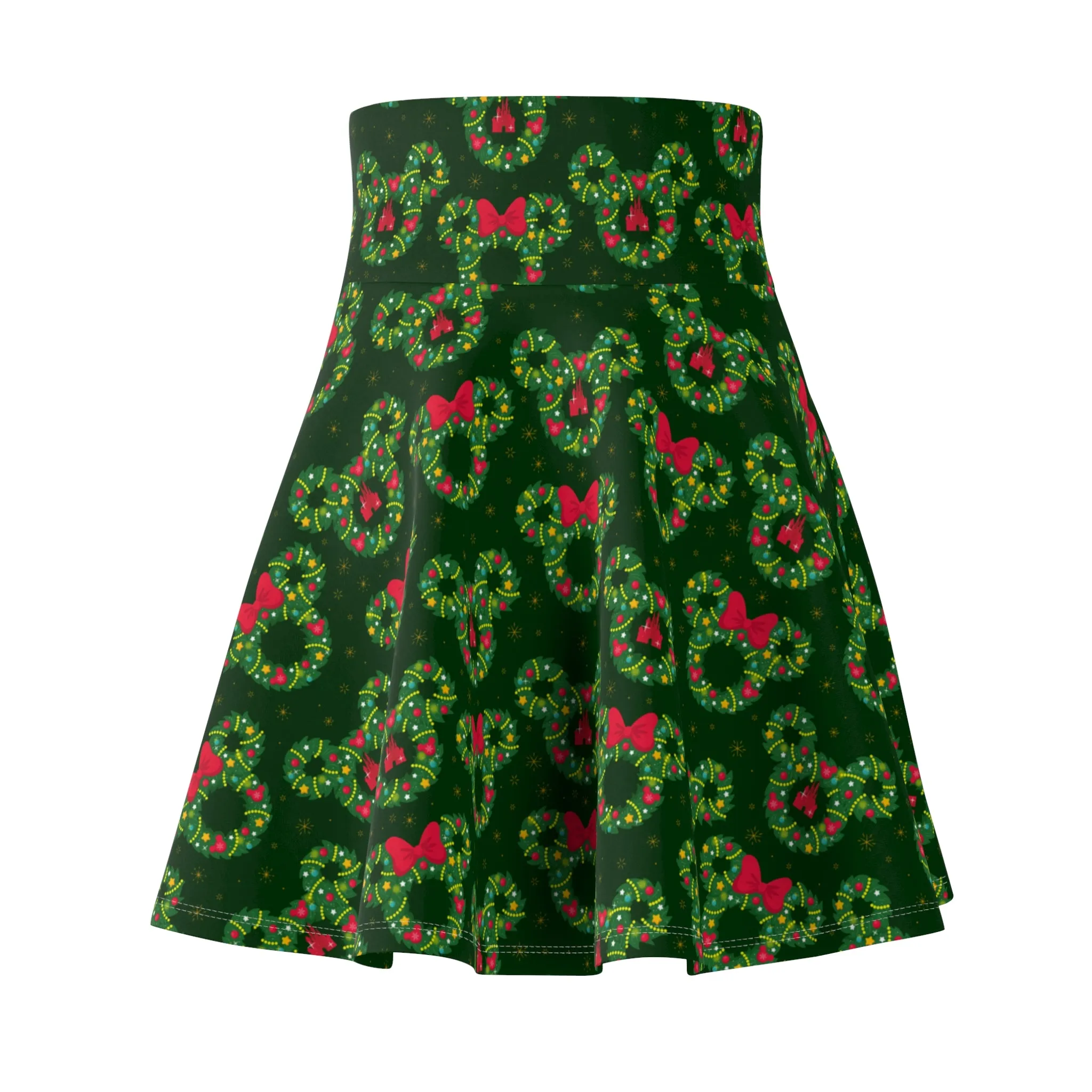 Christmas Wreaths Women's Skater Skirt