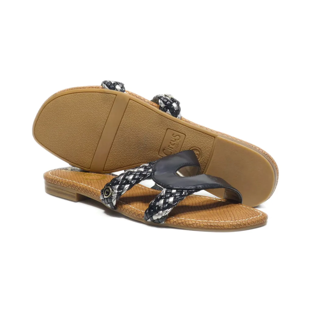 Circus Flat Sandals Leather Black Colour For Women