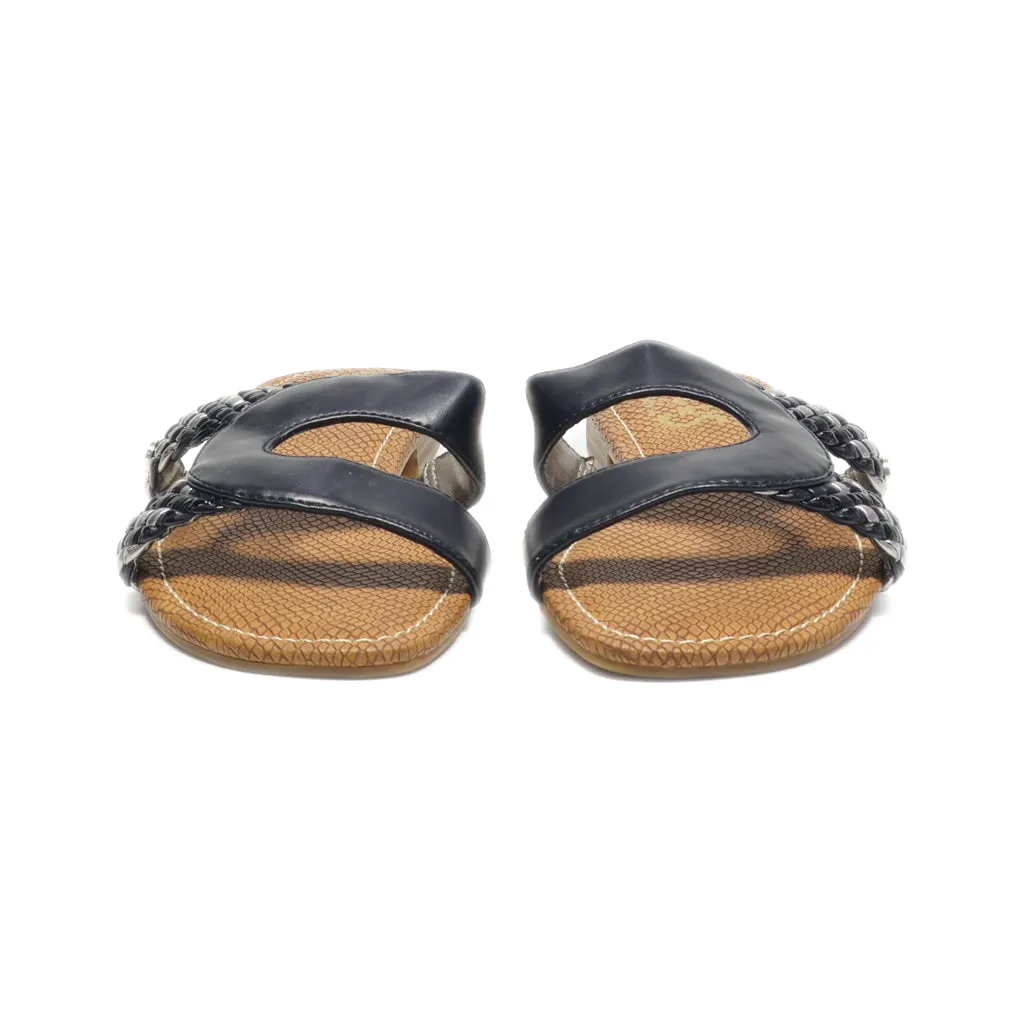 Circus Flat Sandals Leather Black Colour For Women