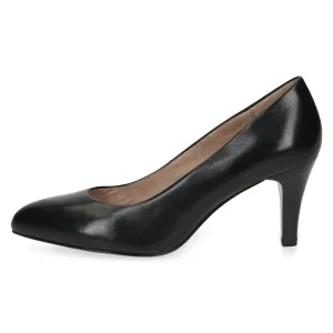 Classic Black Rounded-Toe Pumps