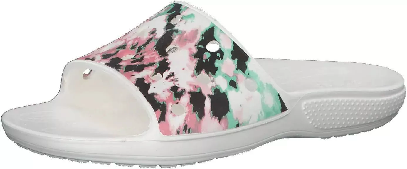 Crocs Classic Tie-Dye Mania Slide Multi/White