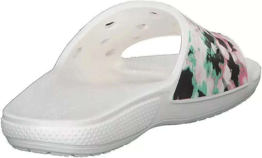 Crocs Classic Tie-Dye Mania Slide Multi/White