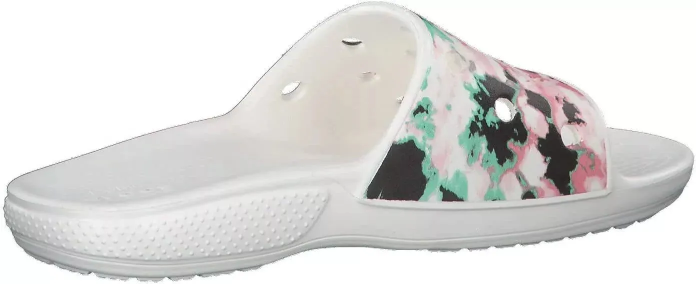 Crocs Classic Tie-Dye Mania Slide Multi/White