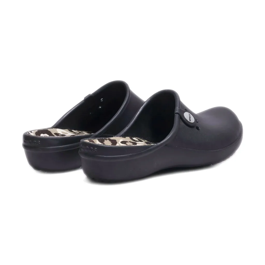 Crocs Tully Ii Mules Rubber Black Colour For Women