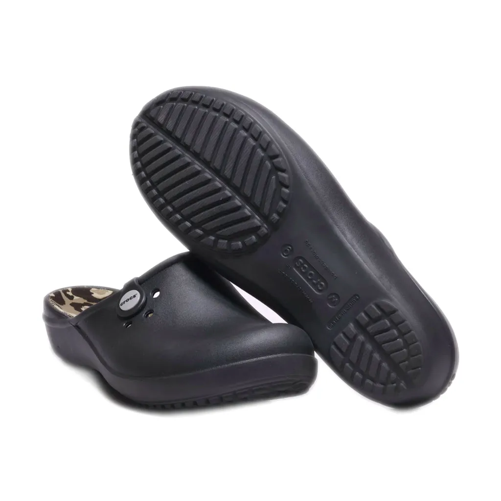 Crocs Tully Ii Mules Rubber Black Colour For Women