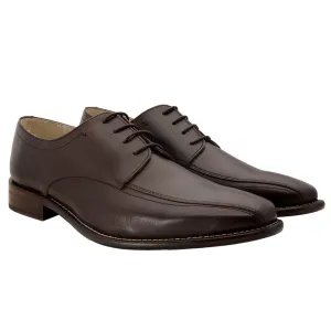 Dark Brown Leather Lace Up Classic Shoes