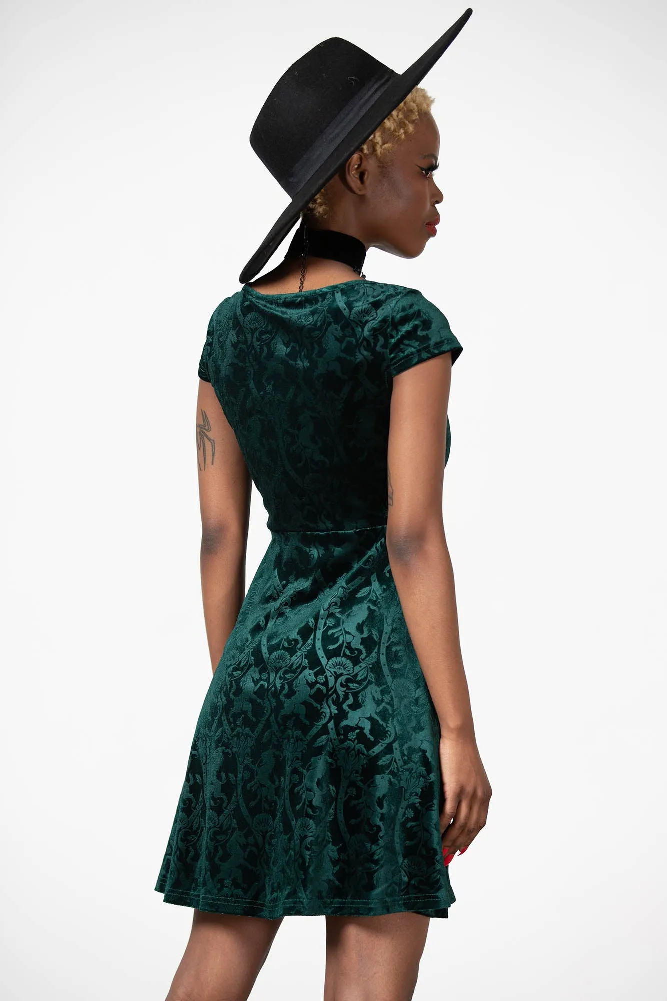 Devilry Skater Dress [EMERALD]