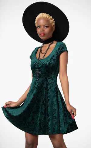 Devilry Skater Dress | Emerald