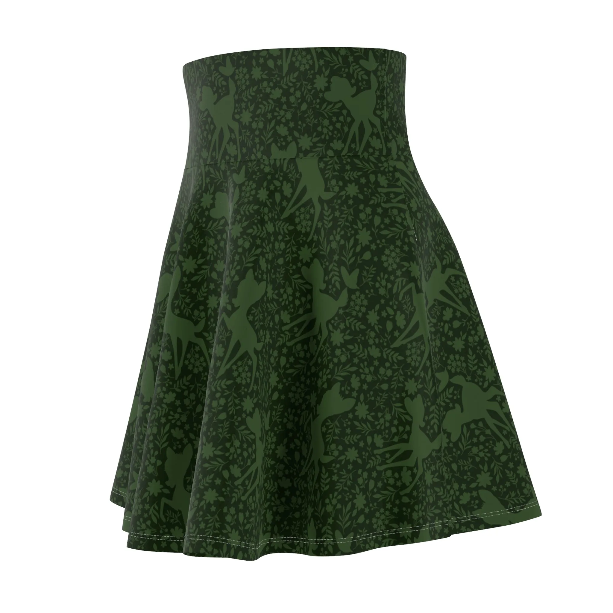 Disney Bambi Forest Silhouette Women's Skater Skirt