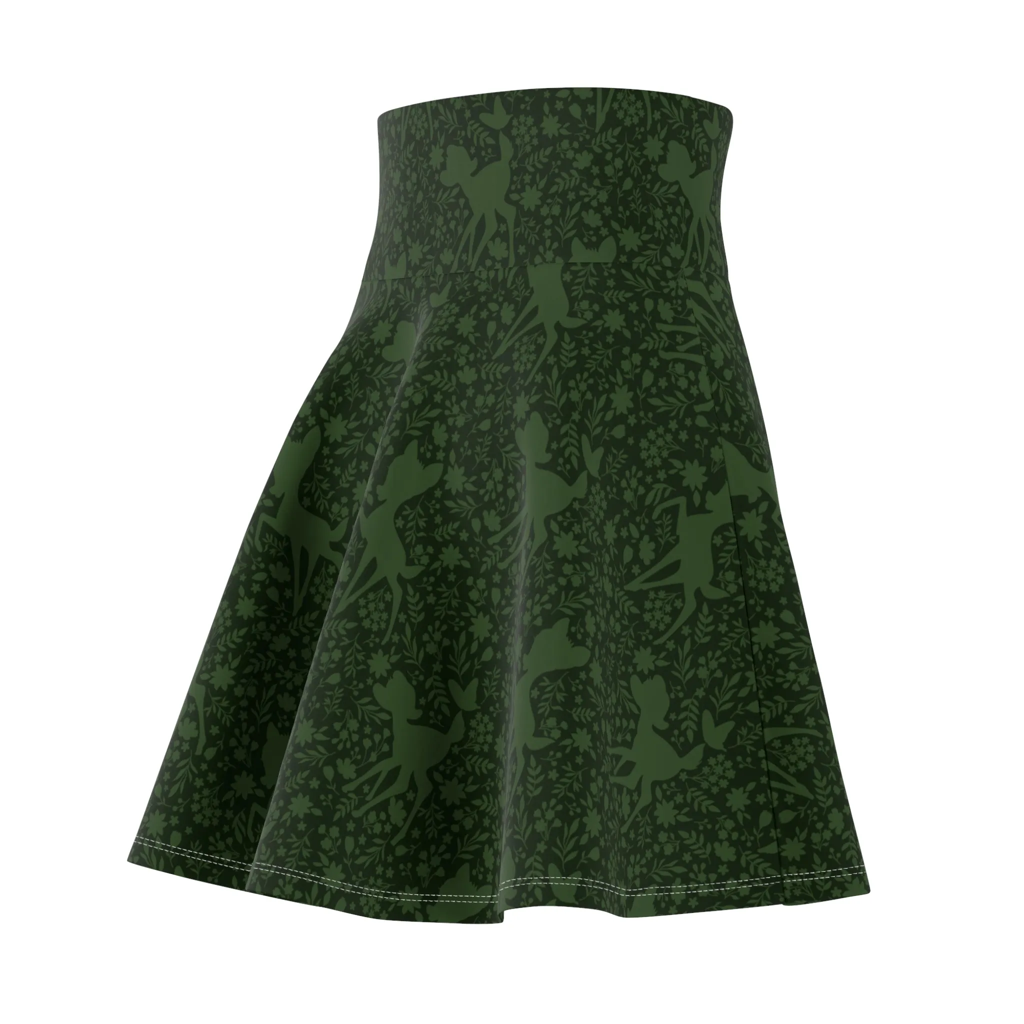 Disney Bambi Forest Silhouette Women's Skater Skirt