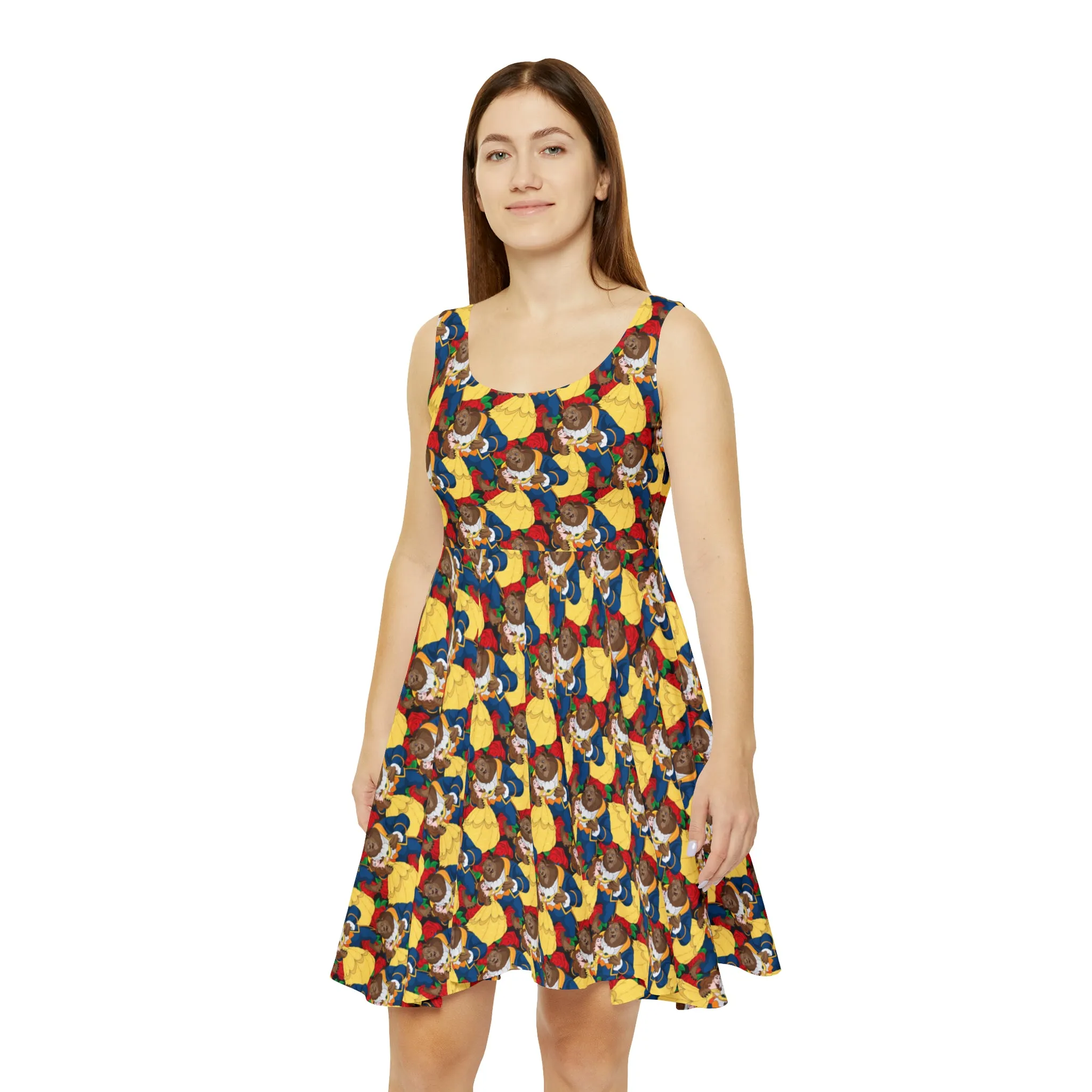 Disney Beauty And The Beast Dancing Beauty Women's Skater Dress