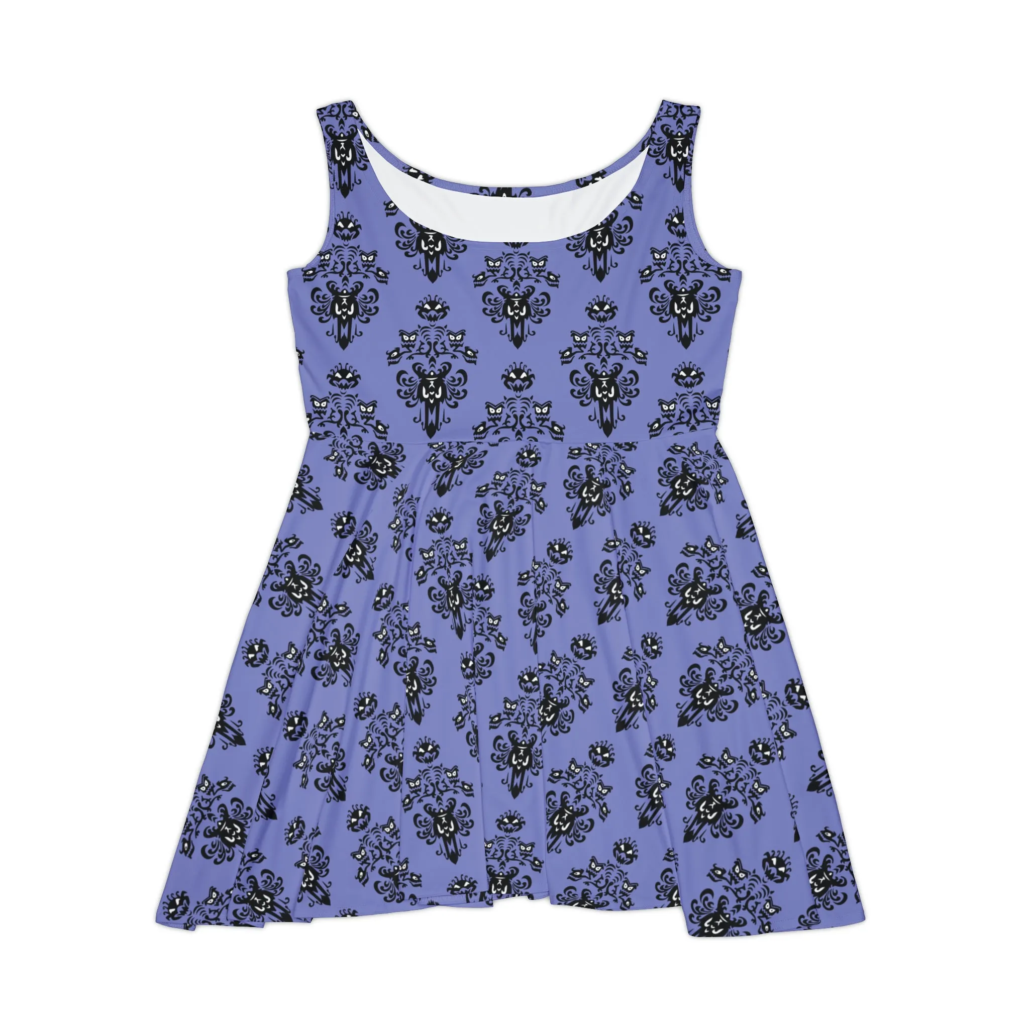 Disney Haunted Mansion Haunted Wallpaper Women's Skater Dress